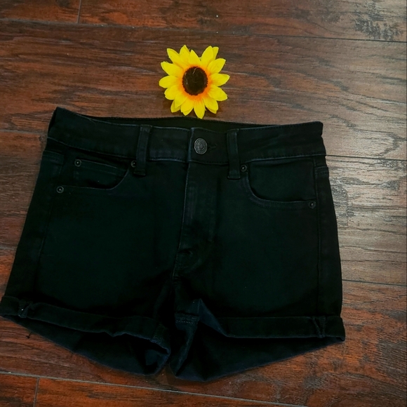 AMERICAN EAGLE BLACK NEXT LEVEL STRETCH SHORTS 👌 - Picture 2 of 8